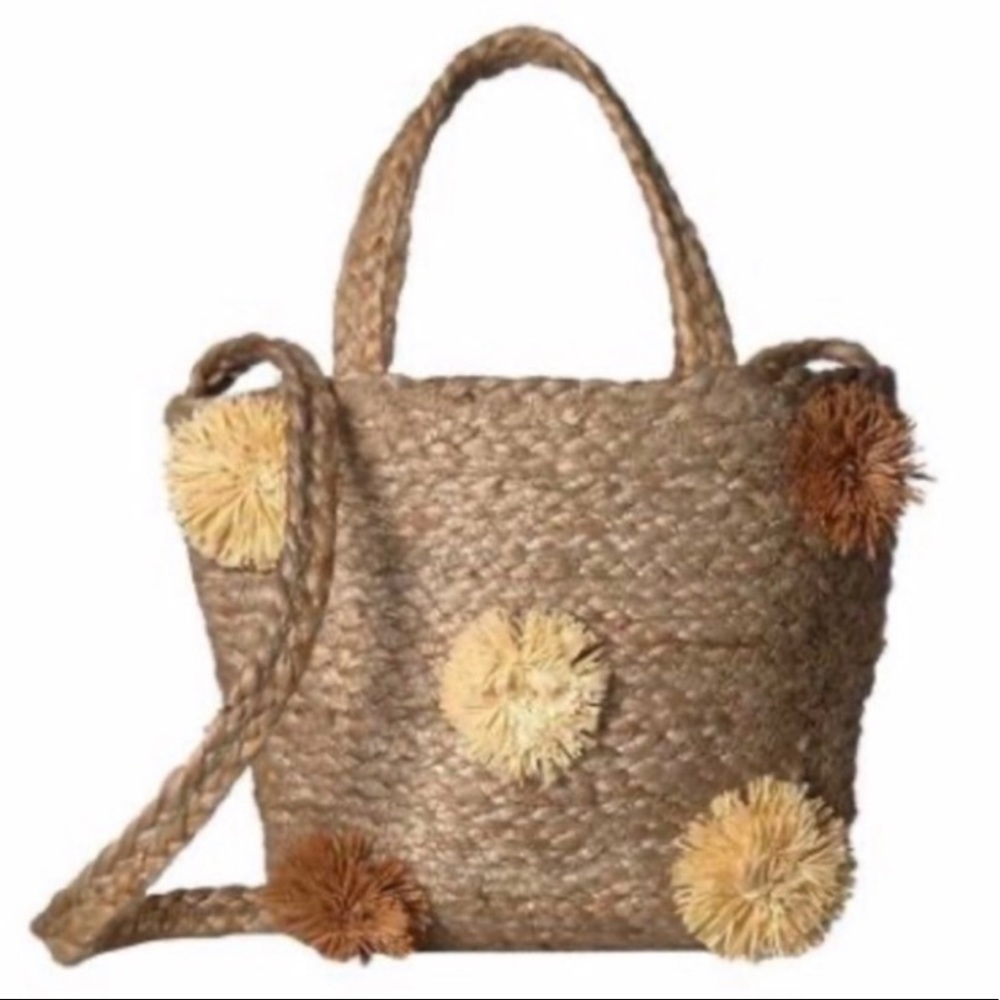 Sam Edelman circus straw crossbody flower bag
